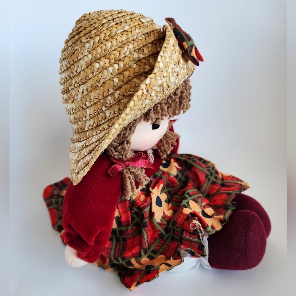 Wind Up Vintage Rag Doll That Plays "It's a small world", Head Moving -WORKING - - Picture 3 of 16